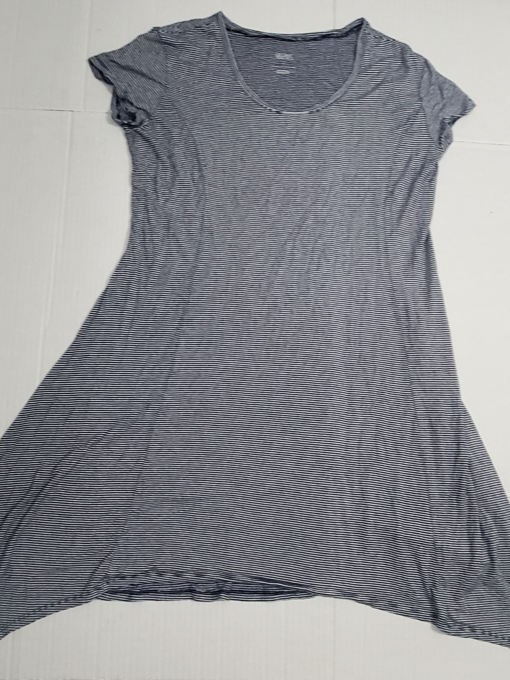 Gilligan & O'Malley Navy & White Striped Dress Size L